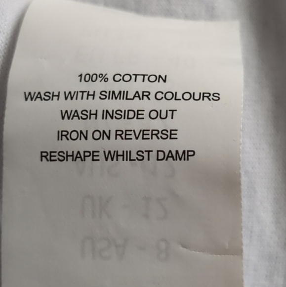 Nasty Gal White Oversized Cotton Tank Top with Shoulder Pads size 8 - Picture 4 of 6